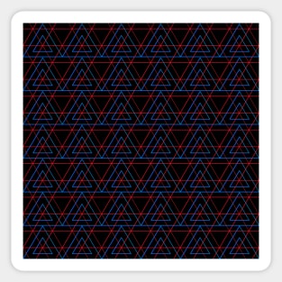 Infrared Neon Triangles Pattern Sticker